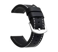 Poyuad 22 cm langes Vintage-Lederarmband, 18-24 mm breit, Edelstahlschließe, langlebig, Unisex, für den täglichen Gebrauch geeignet.,24 mm