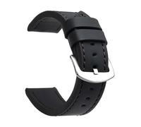 Poyuad 22 cm langes Vintage-Lederarmband, 18-24 mm breit, Edelstahlschließe, langlebig, Unisex, für den täglichen Gebrauch geeignet.,20 mm