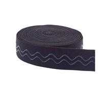 Poyuad 5 Meter 20/25/30/40 mm rutschfeste Gummibänder, gewelltes elastisches Gummi-Gurtband aus Silikon, Gürtel, Nähzubehör für DIY-Kleidung,40mm