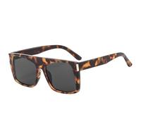 PPFVVTV Vintage Damen Sonnenbrillen Trendy Herren Outdoor Sonnenbrillen Damen Shades UV400 Autofahren Brillen (Leopardengrau)