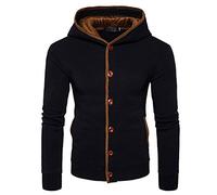 PPPPA Herren Hoodie Sweatshirt Colorblock Langarm Tasche Slim Fit Pullover Tops Herren Hoodie Pullover mit Kapuze Kapuzenpullover für Männer Pulli Sweatshirt Pullover Rundhals-Ausschnitt Longsleeve