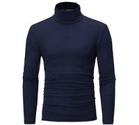 PPPPA Herren Rollkragen Turtleneck Strickpullover Stehkragen Pullover Sweater Warme Basic Feinstrick Rollkragenpullover Pullover für Herren Herren Strickpullover Herren Longsleeve Rollkragen