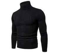 PPPPA Herren Rollkragenpullover Slim Fit Tops Rollkragen Langarmhemden Herren Slim Fit Basic Rollkragen Strickpullover Pullover Pullover Pullover Ausschnitt Pullover Baumwolle Twisted Strickpullover