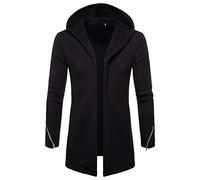 PPPPA Herren Strickjacke Herren Jacke mit Kapuze Herren Strickjacke Übergangsjacke Cardigan Cardigan Herren Lang Herren Strickjacke Cardigan Feinstrick Mit Herren Strickjacke mit Kapuze