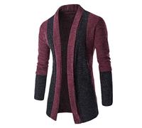 PPPPA Herren Strickjacke Open Jacke Lang Cardigan Knit Mantel Strick Jacke Hoodie Hoody Sweatshirt Sweatblazer Strickjacke Herren Herren Vintage Strickjacke Lang Herbst Winter Warm