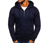 PPPPA Herren Sweatjacke Kapuzenjacke Hoodie mit Kapuze und Reißverschluss Herren Männer Hoodie Kapuzenjacke Männer Sweatjacke Hoodie Jacke Herren Einfarbig Hoodie Mit Kapuze