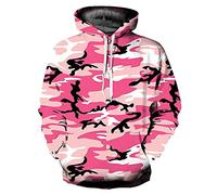 PPPPA Herren Sweatjacke Zip Hoodie Kapuzenjacke Militär Tarnmuster Camouflage Herren Pullover Camouflage Hoodie Grün Kapuzenpullover Pulli mit Kapuze Herren Sweatjacke Hoodie