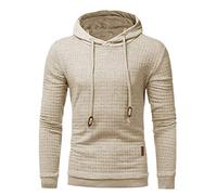PPPPA Hoodie Herren Kapuzen Pullover Hoody Sweatshirt Herren Kapuzen Pullover Mit Kapuze Und Fleece-Innens Herren Sweatshirt Top Herbst Langarm Plaid Hoodie Mit Kapuze T-Shirt Outwear