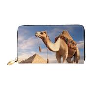 PPTHSNVB Cat Damen Geldbörse Große Kapazität Kreditkartenhalter Reißverschluss Telefon Clutch Damen Reise Geldbörse, camel, Einheitsgröße, Klassisch