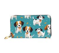 PPTHSNVB Cat Damen Geldbörse Große Kapazität Kreditkartenhalter Reißverschluss Telefon Clutch Damen Reise Geldbörse, Cartoon-Hund, Einheitsgröße, Klassisch