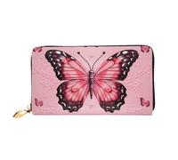 PPTHSNVB Cat Damen Geldbörse Große Kapazität Kreditkartenhalter Reißverschluss Telefon Clutch Damen Reise Geldbörse, schmetterling, Einheitsgröße, Klassisch