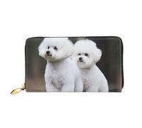 PPTHSNVB Cherry Fruit Damen Geldbörse Große Kapazität Kreditkartenhalter Reißverschluss Telefon Clutch Damen Reise Geldbörse, Bichon Frisé, Einheitsgröße, Klassisch