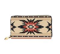 PPTHSNVB Cool Cheetah Leopard Damen Geldbörse Große Kapazität Kreditkartenhalter Reißverschluss Telefon Clutch Damen Reise Geldbörse, Indianerische Muster, Einheitsgröße, Klassisch