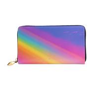 PPTHSNVB Damen-Geldbörse, Motiv: rote Blume auf Schwarz, großes Fassungsvermögen, Kreditkartenhalter, Reißverschluss, Handy-Clutch, Damen-Reisegeldbörse, Regenbogen-Ästhetik, Einheitsgröße, Klassisch