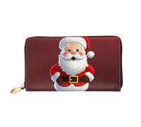 PPTHSNVB Eiffelturm Love Paris Damen Geldbörse Große Kapazität Kreditkartenhalter Reißverschluss Telefon Clutch Damen Reise Geldbörse, Niedlicher Weihnachtsmann, Einheitsgröße, Klassisch