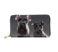 PPTHSNVB Eiffelturm Love Paris Damen Geldbörse Große Kapazität Kreditkartenhalter Reißverschluss Telefon Clutch Damen Reise Geldbörse, Süßer Schnauzer-Hund, Einheitsgröße, Klassisch