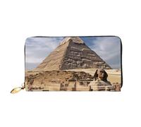 PPTHSNVB Eule Baum Loch Damen Geldbörse Große Kapazität Kreditkartenhalter Reißverschluss Telefon Clutch Damen Reise Geldbörse, Pyramiden Ägypten, Einheitsgröße, Klassisch