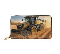 PPTHSNVB Farm Traktor Harvest Damen Geldbörse Große Kapazität Kreditkartenetui Reißverschluss Telefon Clutch Damen Reisegeldbörse, Bauernhof Traktor Ernte, Einheitsgröße, Klassisch