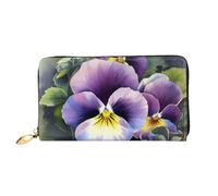 PPTHSNVB Farm Traktor Harvest Damen Geldbörse Große Kapazität Kreditkartenetui Reißverschluss Telefon Clutch Damen Reisegeldbörse, Stiefmütterchen Perfection, Einheitsgröße, Klassisch