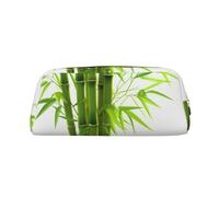 PPTHSNVB Federmäppchen, grüner Baum, Federmäppchen mit Reißverschluss, großes Fassungsvermögen, Leder, tragbare Make-up-Tasche für Damen und Herren, gold, Einheitsgröße, Druck