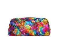 PPTHSNVB Federmäppchen mit Reißverschluss, großes Fassungsvermögen, tragbar, Make-up-Tasche für Damen und Herren, gold, Einheitsgröße, Druck