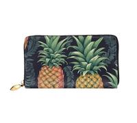 PPTHSNVB Fire and Ice Dragons Damen Geldbörse Große Kapazität Kreditkartenhalter Reißverschluss Telefon Clutch Damen Reisegeldbörse, Ananas, Einheitsgröße, Klassisch