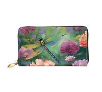 PPTHSNVB Giraffe bei Sonnenuntergang Damen Geldbörse Große Kapazität Kreditkartenhalter Reißverschluss Telefon Clutch Damen Reise Geldbörse, Libelle Garden Spring, Einheitsgröße, Klassisch