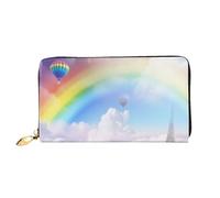 PPTHSNVB Giraffe bei Sonnenuntergang Damen Geldbörse Große Kapazität Kreditkartenhalter Reißverschluss Telefon Clutch Damen Reise Geldbörse, Dreamy Rainbow, Einheitsgröße, Klassisch