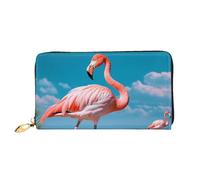 PPTHSNVB Giraffe bei Sonnenuntergang Damen Geldbörse Große Kapazität Kreditkartenhalter Reißverschluss Telefon Clutch Damen Reise Geldbörse, Flamingo im Wasser, Einheitsgröße, Klassisch