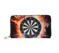 PPTHSNVB Golden Retriever Damen Geldbörse Große Kapazität Kreditkartenhalter Reißverschluss Telefon Clutch Damen Reise Geldbörse, Dartscheibe, Einheitsgröße, Klassisch