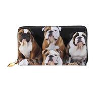 PPTHSNVB Golden Retriever Damen Geldbörse Große Kapazität Kreditkartenhalter Reißverschluss Telefon Clutch Damen Reise Geldbörse, French Bulldogs, Einheitsgröße, Klassisch