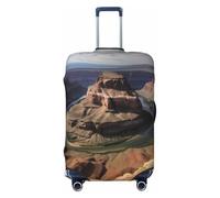 PPTHSNVB Grand Canyon Arizona Gepäckabdeckungen für Koffer, elastische Kofferabdeckung, staubdicht, kratzfest, dick, Reisegepäckabdeckung, waschbar, passend für 45,7 - 81,3 cm Gepäck, Schwarz , L