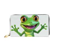 PPTHSNVB Green Frog Damen Geldbörse Große Kapazität Kreditkartenhalter Reißverschluss Telefon Clutch Damen Reise Geldbörse, Grüner Frosch, Einheitsgröße, Klassisch