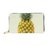 PPTHSNVB Grüne und weiße Klaviertasten Damen Geldbörse große Kapazität Kreditkartenhalter Reißverschluss Telefon Clutch Damen Reisegeldbörse, frische Ananas, Einheitsgröße, Klassisch
