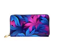 PPTHSNVB Herbst Thanksgiving Damen Geldbörse Große Kapazität Kreditkartenhalter Reißverschluss Telefon Clutch Damen Reise Geldbörse, Blauer Hintergrund, Einheitsgröße, Klassisch