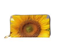 PPTHSNVB Hot Air Balloon Damen Geldbörse Große Kapazität Kreditkartenhalter Reißverschluss Telefon Clutch Damen Reise Geldbörse, Goldgelbe Sonnenblume, Einheitsgröße, Klassisch