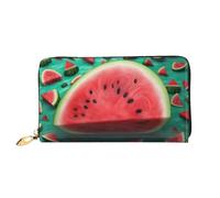 PPTHSNVB Magical Design Norse Runen Kompass Damen Geldbörse Große Kapazität Kreditkartenhalter Reißverschluss Telefon Clutch Damen Reise Geldbörse, Dream Wassermelone, Einheitsgröße, Klassisch