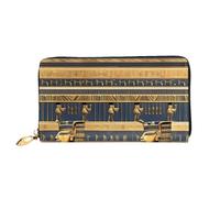 PPTHSNVB Magical Design Norse Runen Kompass Damen Geldbörse Große Kapazität Kreditkartenhalter Reißverschluss Telefon Clutch Damen Reise Geldbörse, Ägyptische Pharaonische Fresken, Einheitsgröße