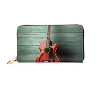 PPTHSNVB Ölgemälde Paris Eiffelturm Damen Geldbörse Große Kapazität Kreditkartenhalter Reißverschluss Telefon Clutch Damen Reise Geldbörse, Schöne Gitarre, Einheitsgröße, Klassisch