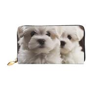 PPTHSNVB Painted Bread Damen Geldbörse Große Kapazität Kreditkartenhalter Reißverschluss Telefon Clutch Damen Reise Geldbörse, Niedlicher Malteser-Welpe, Einheitsgröße, Klassisch