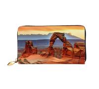 PPTHSNVB Painted Bread Damen Geldbörse Große Kapazität Kreditkartenhalter Reißverschluss Telefon Clutch Damen Reise Geldbörse, Arches National Park, Einheitsgröße, Klassisch