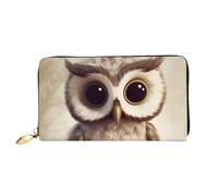 PPTHSNVB raccoon Damen Geldbörse Große Kapazität Kreditkartenhalter Reißverschluss Telefon Clutch Damen Reise Geldbörse, Eulenmotiv, Einheitsgröße, Klassisch