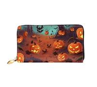 PPTHSNVB Rainbow Butterfly Damen Geldbörse Große Kapazität Kreditkartenhalter Reißverschluss Telefon Clutch Damen Reise Geldbörse, Halloween, Einheitsgröße, Klassisch