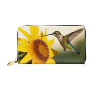 PPTHSNVB Rainbow Butterfly Damen Geldbörse Große Kapazität Kreditkartenhalter Reißverschluss Telefon Clutch Damen Reise Geldbörse, Kolibri Sonnenblume, Einheitsgröße, Klassisch