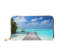 PPTHSNVB Submarine Shark Coral Damen Geldbörse Große Kapazität Kreditkartenhalter Reißverschluss Telefon Clutch Damen Reise Geldbörse, Malediven Holidays, Einheitsgröße, Klassisch