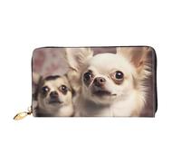 PPTHSNVB Süße Eule Damen Geldbörse Große Kapazität Kreditkartenhalter Reißverschluss Telefon Clutch Damen Reise Geldbörse, Süßer Chihuahua, Einheitsgröße, Klassisch