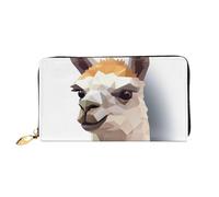 PPTHSNVB Süßer weißer Tiger Damen-Geldbörse, großes Fassungsvermögen, Kreditkartenhalter, Reißverschluss, Handy-Clutch, Damen-Reisegeldbörse, Alpaka Avatar, Einheitsgröße, Klassisch