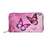 PPTHSNVB Sunflower Field Sunset Sea of Flowers Damen Geldbörse Große Kapazität Kreditkartenetui Reißverschluss Telefon Clutch Damen Reisegeldbörse, Schmetterlinge, Einheitsgröße, Klassisch