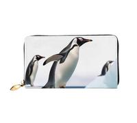 PPTHSNVB Sunflower Field Sunset Sea of Flowers Damen Geldbörse Große Kapazität Kreditkartenetui Reißverschluss Telefon Clutch Damen Reisegeldbörse, pinguin, Einheitsgröße, Klassisch