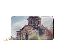 PPTHSNVB Winter Schnee Szene Damen Geldbörse Große Kapazität Kreditkartenhalter Reißverschluss Telefon Clutch Damen Reise Geldbörse, Armenische Kirche, Einheitsgröße, Klassisch